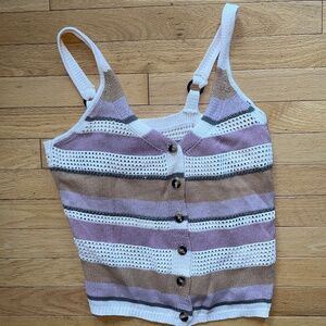 Brand New Women's Heartloom Striped Knit Tank Top